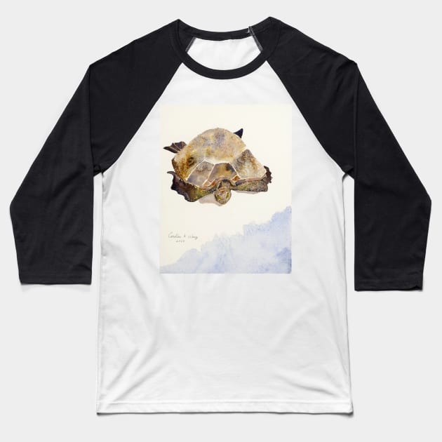 Sea Turtle Baseball T-Shirt by Cwang